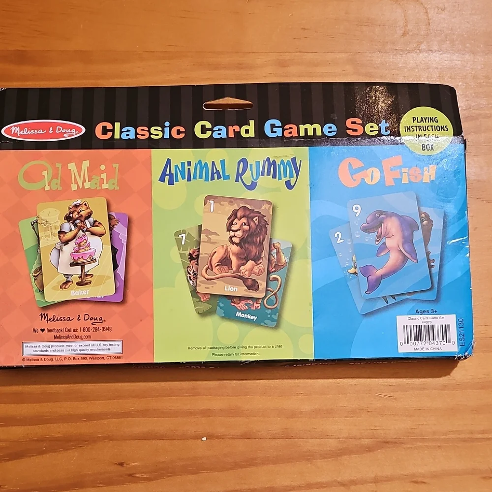 Melissa & Doug Colorful Card Game Trio